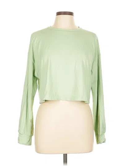 Pre-owned Lululemon Athletica Long Sleeve T-shirt In Green