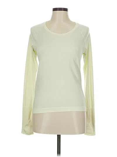 Pre-owned Lululemon Athletica Long Sleeve T-shirt In Green