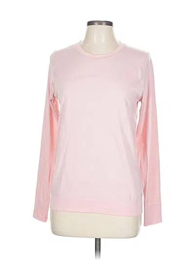 Pre-owned Lululemon Athletica Long Sleeve T-shirt In Pink