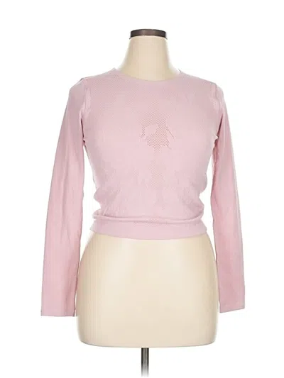 Pre-owned Lululemon Athletica Long Sleeve T-shirt In Pink