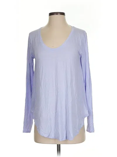 Pre-owned Lululemon Athletica Long Sleeve T-shirt In Purple