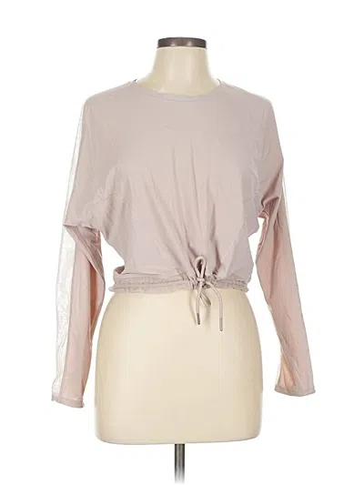 Pre-owned Lululemon Athletica Long Sleeve T-shirt In Purple