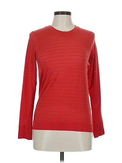 Pre-owned Lululemon Athletica Long Sleeve T-shirt In Red
