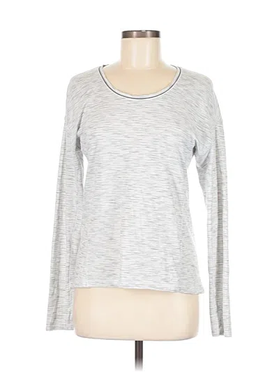 Pre-owned Lululemon Athletica Long Sleeve T-shirt In Silver