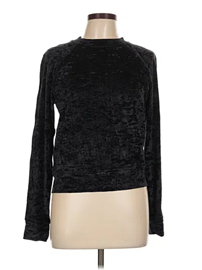 Pre-owned Lululemon Athletica Long Sleeve Top Black Turtleneck Tops