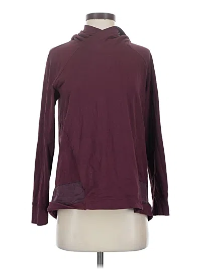 Pre-owned Lululemon Athletica Long Sleeve Top Burgundy Cowl Neck Tops