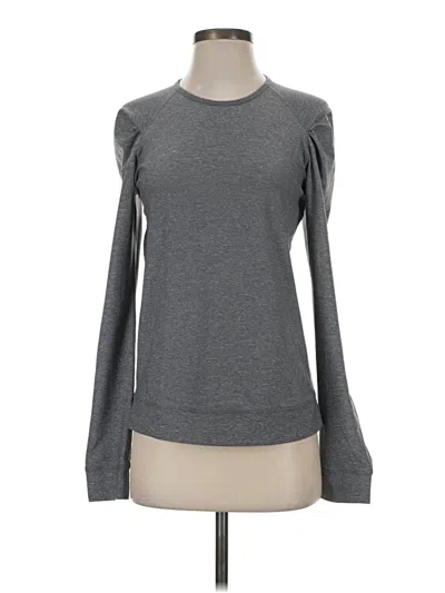 Pre-owned Lululemon Athletica Long Sleeve Top Gray Turtleneck Tops