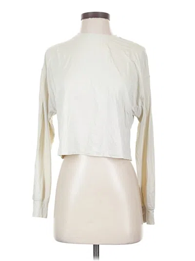 Pre-owned Lululemon Athletica Long Sleeve Top Ivory Turtleneck Tops