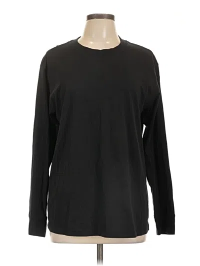 Pre-owned Lululemon Athletica Long Sleeve T-shirt In Black