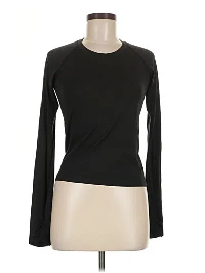 Pre-owned Lululemon Athletica Long Sleeve T-shirt In Black