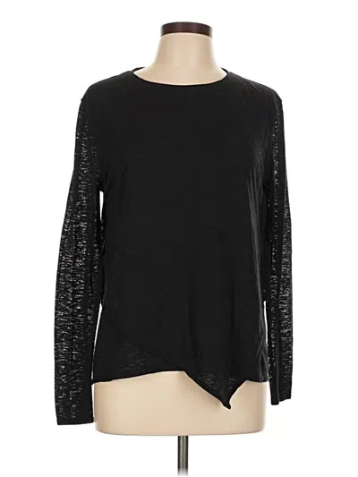 Pre-owned Lululemon Athletica Long Sleeve T-shirt In Black
