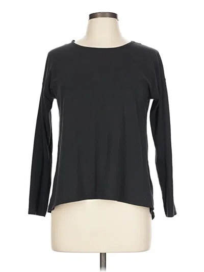 Pre-owned Lululemon Athletica Long Sleeve T-shirt In Black