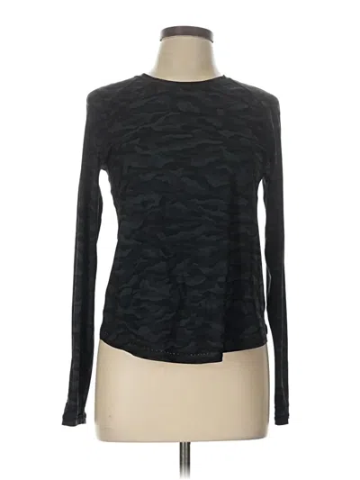 Pre-owned Lululemon Athletica Long Sleeve T-shirt In Black