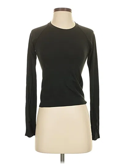 Pre-owned Lululemon Athletica Long Sleeve T-shirt In Black