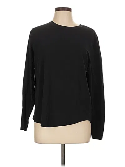 Pre-owned Lululemon Athletica Long Sleeve T-shirt In Black