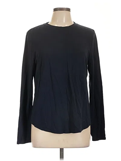 Pre-owned Lululemon Athletica Long Sleeve T-shirt In Black