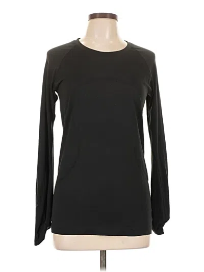 Pre-owned Lululemon Athletica Long Sleeve T-shirt In Black