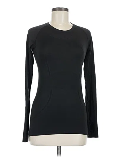 Pre-owned Lululemon Athletica Long Sleeve T-shirt In Black