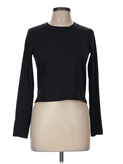 Pre-owned Lululemon Athletica Long Sleeve T-shirt In Black