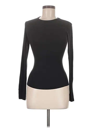 Pre-owned Lululemon Athletica Long Sleeve T-shirt In Black