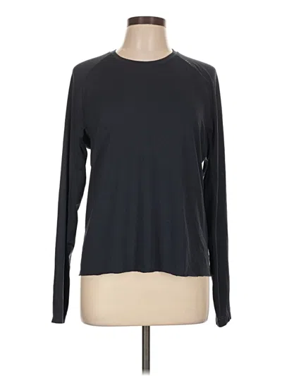Pre-owned Lululemon Athletica Long Sleeve T-shirt In Black