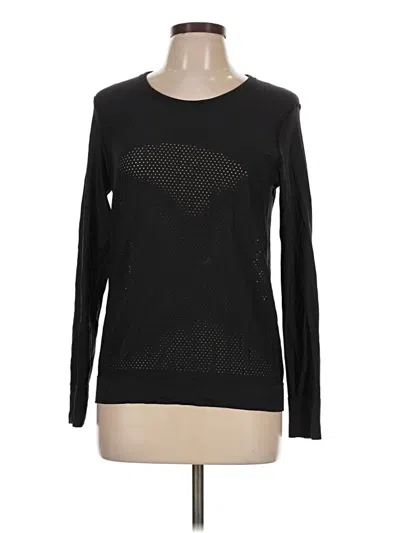 Pre-owned Lululemon Athletica Long Sleeve T-shirt In Black