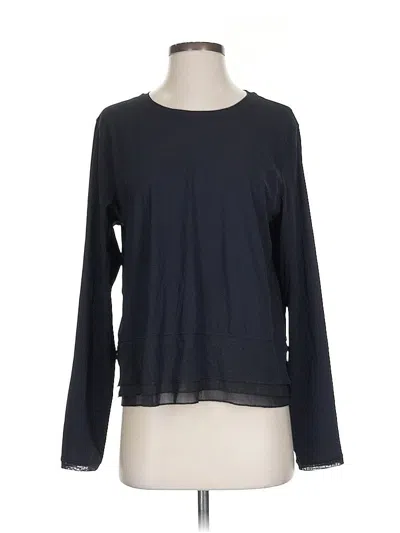 Pre-owned Lululemon Athletica Long Sleeve T-shirt In Black