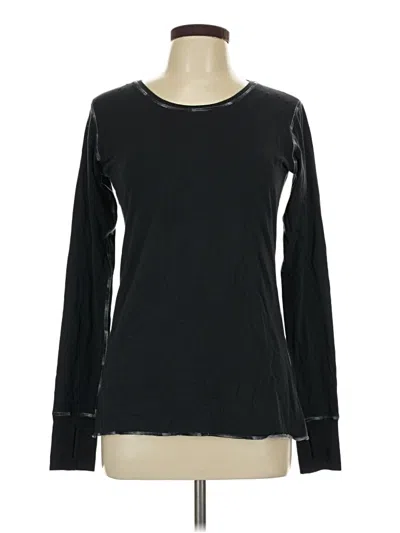 Pre-owned Lululemon Athletica Long Sleeve T-shirt In Black