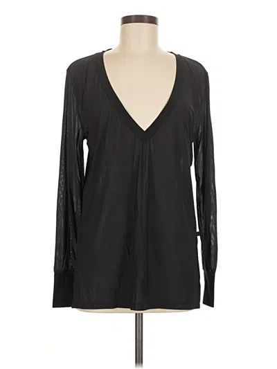 Pre-owned Lululemon Athletica Long Sleeve T-shirt In Black