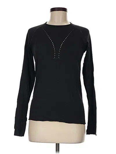 Pre-owned Lululemon Athletica Long Sleeve T-shirt In Black
