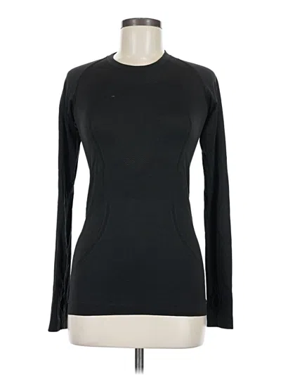 Pre-owned Lululemon Athletica Long Sleeve T-shirt In Black
