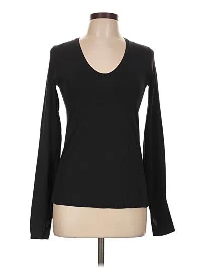 Pre-owned Lululemon Athletica Long Sleeve T-shirt In Black