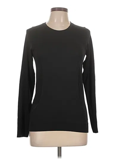 Pre-owned Lululemon Athletica Long Sleeve T-shirt In Black