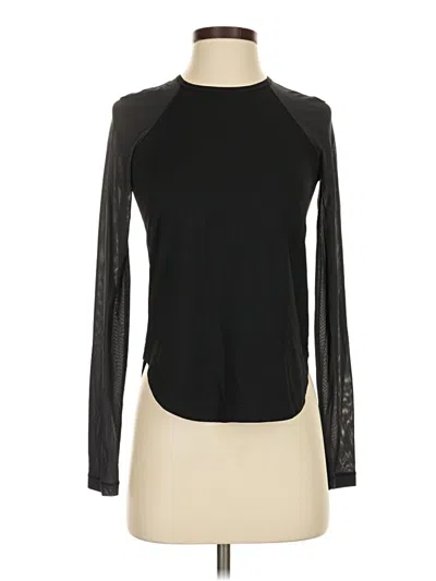 Pre-owned Lululemon Athletica Long Sleeve T-shirt In Black
