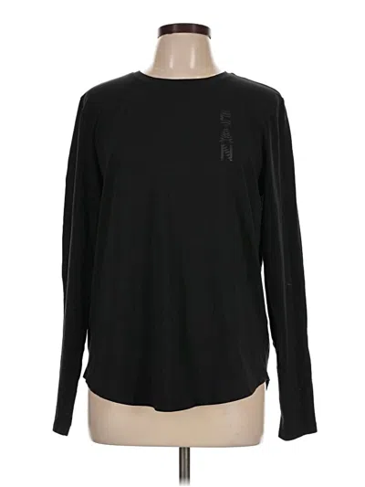 Pre-owned Lululemon Athletica Long Sleeve T-shirt In Black