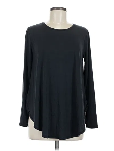 Pre-owned Lululemon Athletica Long Sleeve T-shirt In Black