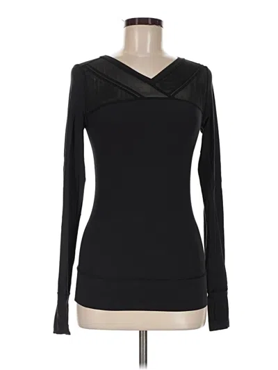 Pre-owned Lululemon Athletica Long Sleeve T-shirt In Black