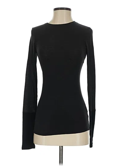 Pre-owned Lululemon Athletica Long Sleeve T-shirt In Black