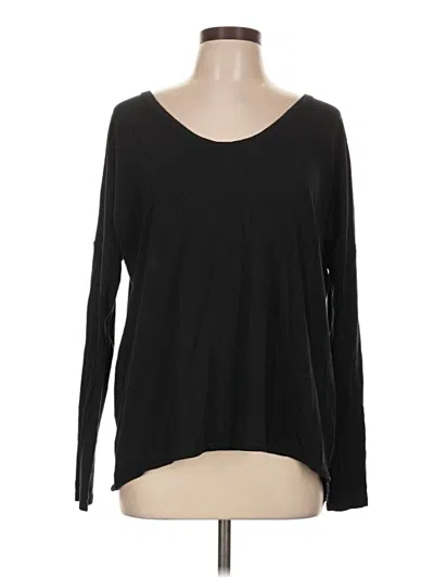 Pre-owned Lululemon Athletica Long Sleeve T-shirt In Black