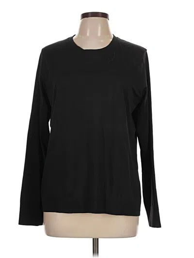 Pre-owned Lululemon Athletica Long Sleeve T-shirt In Black