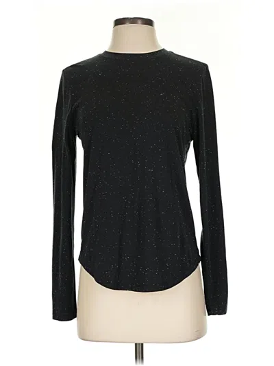 Pre-owned Lululemon Athletica Long Sleeve T-shirt In Black