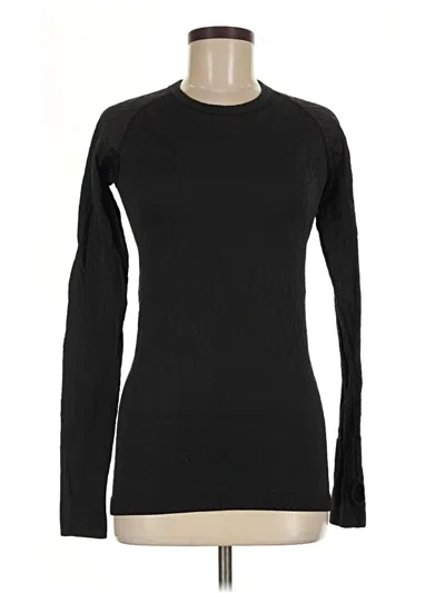 Pre-owned Lululemon Athletica Long Sleeve T-shirt In Black
