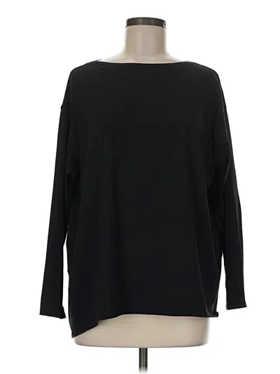 Pre-owned Lululemon Athletica Long Sleeve T-shirt In Black