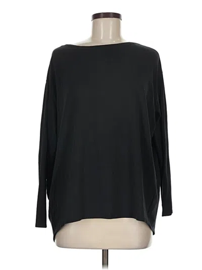 Pre-owned Lululemon Athletica Long Sleeve T-shirt In Black