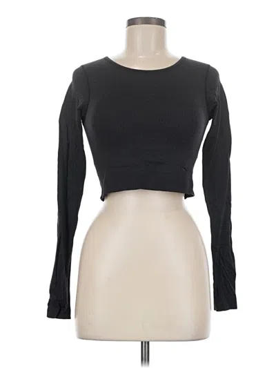 Pre-owned Lululemon Athletica Long Sleeve T-shirt In Black