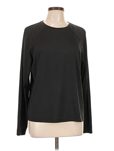 Pre-owned Lululemon Athletica Long Sleeve T-shirt In Black