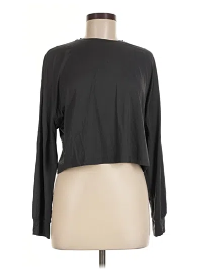 Pre-owned Lululemon Athletica Long Sleeve T-shirt In Black