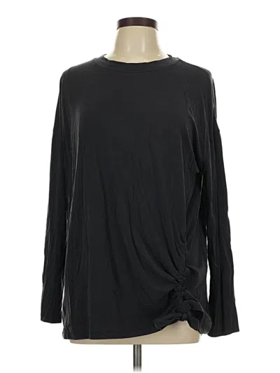 Pre-owned Lululemon Athletica Long Sleeve T-shirt In Black