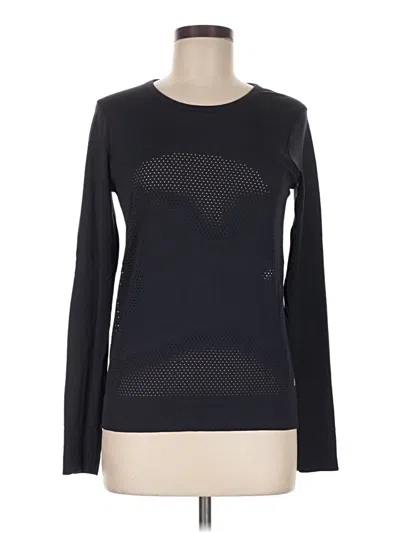 Pre-owned Lululemon Athletica Long Sleeve T-shirt In Black