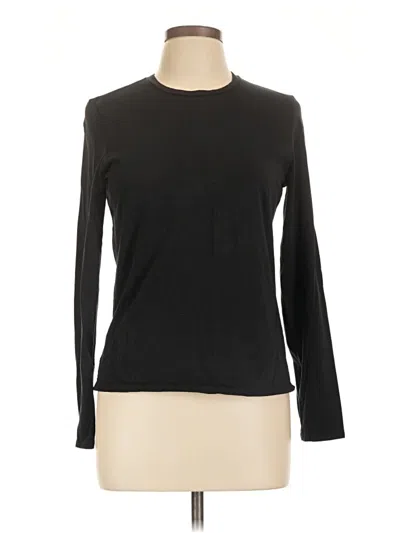 Pre-owned Lululemon Athletica Long Sleeve T-shirt In Black